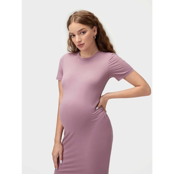 BASICS Maternity Split Thigh Bodycon Dress - Picture 7 of 11